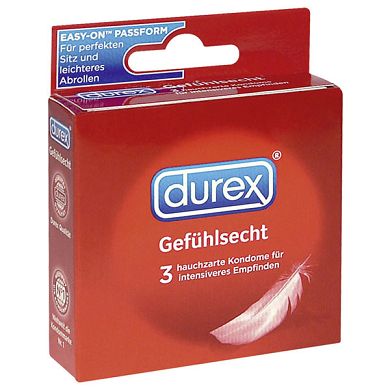 Kondom Durex gefhlsecht 3er