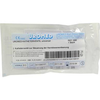 UROMED Katheterventil univer 1St PZN 04741874