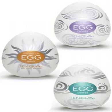 3er-Set Tenga Egg (Cloudy / Shiny / Surfer)