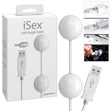 iSex Kegel Balls Weie Vibro-Liebeskugeln