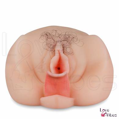 Vibrierende Lustmuschi mit Zunge
