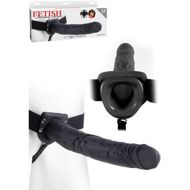 29 x 4,8 cm Fetish Fantasy - Hollow Strap-On black Umschnalldildo