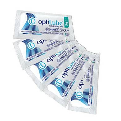 Optilube steriles Gleitgel. Kathetergleitgel. a 5g. 5 Stück
