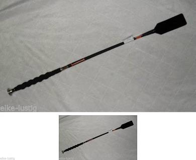 GERTE PEITSCHE DBERT 1-3315 MWH Schwarz Wellgriff Lederklatsche hochwertig NEU