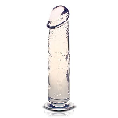 Crystal Big Dildo mit Saugfu
