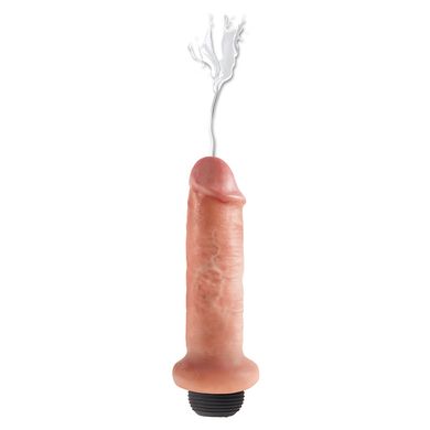15,2 x 4,6 cm Dildo King Cock Squirting 6 Inch Spritzdildo flesh