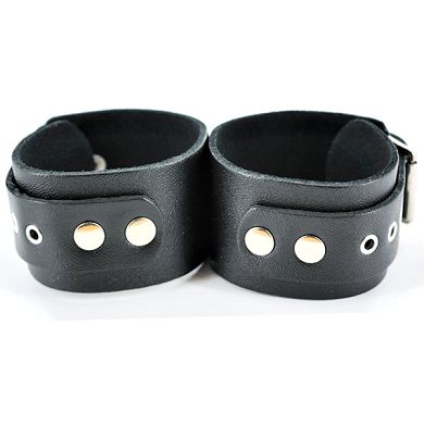 Leder-Armfesseln eng schwarz