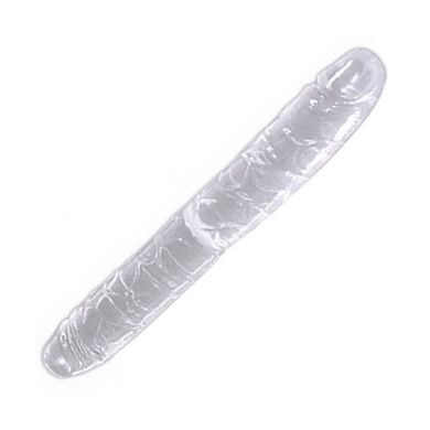 Biegsamer Doppel-Dildo transparent 34 cm lang