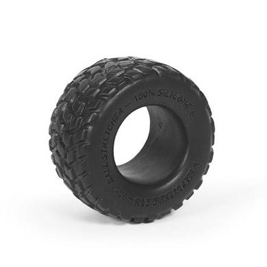 Burning Wheels 100% Silikon Cockring Schwarz - 25 mm (dehnbar) CK01