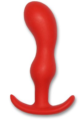 8,5 x 2,2 cm Smiling butt plug 100% Silikon rot