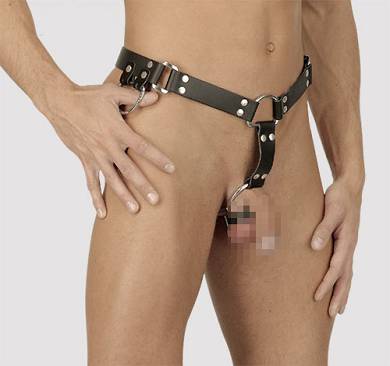 Leder Herren Schrittharness
