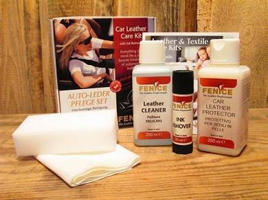 ORIGINAL Premium Auto Leder Pflege Set 2x 250 ml mit INK Remover