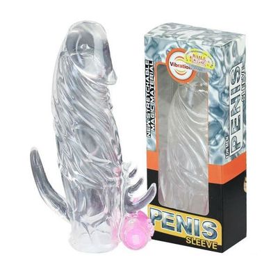  Vibrierender Penis sleeve mit Klitoris Stimulator