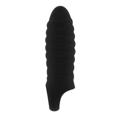 Penisextension Sono 15 cm gerillt black