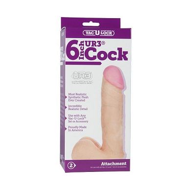 Doc Johnson - Vac-U-Lock Ur3 Cock - 6 inch - black