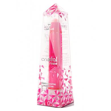 Vibrator "Crystal" - 18 x 3 cm - in Pink