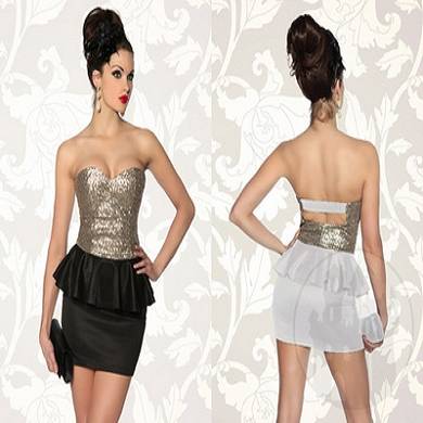 Vintage-Kleid mit Pailletten