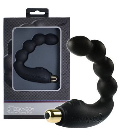 Cheeky Boy - Analvibrator mit 7 Vibrationsstufen in Schwarz