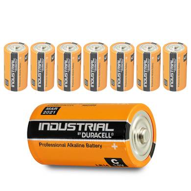 8 x Duracell Baby C Industrial LR14 UM2 MN1400 Batterie 1,5V Alkaline 8 St