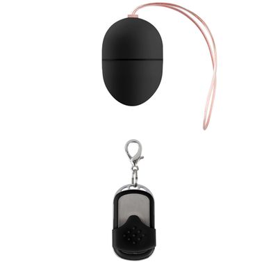 Shots Toys 10 Speed Remote Vibrating Egg - Small - Black