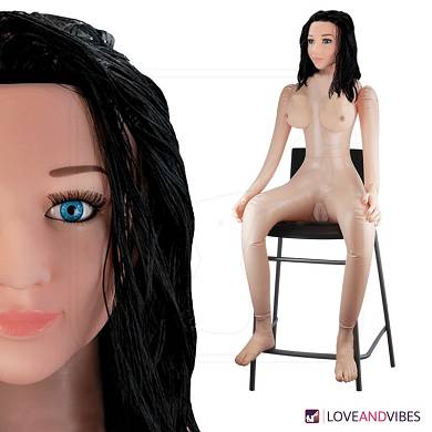 Sitzende aufblasbare Gummipuppe Vagina & Anus