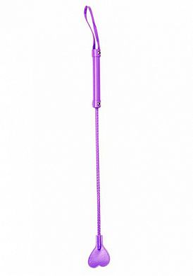 OUCH Gerte 65 cm HERZ PVC purple