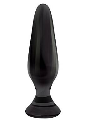 NS Novelties Crystal Spires Glas Plug. Schwarz 1er Pack