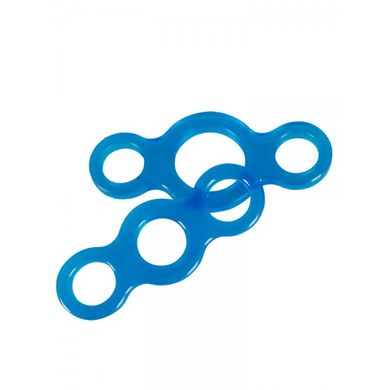 3 Ways: Penis-/Hodenringe-Set, blau
