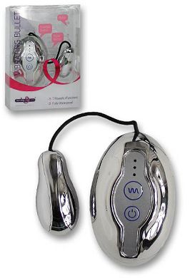 Waterproof Vibrating Bullet silber