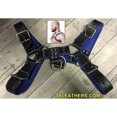 xleathers deluxe HarnessBLAU/SCHWARZ