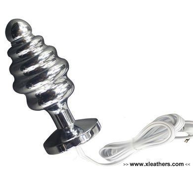 Electro Edelstahl Buttplug RIPPEL8 cm x Ø 4 cm