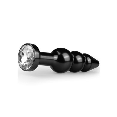 11,3 x 3,2 cm Crystal Buttplug Triple black