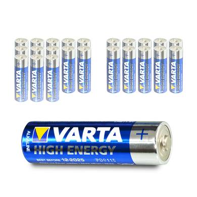 24x Varta AA High Energy Mignon LR06 Batterie - 2850mAh 1,5V Alkaline - 24 Stück