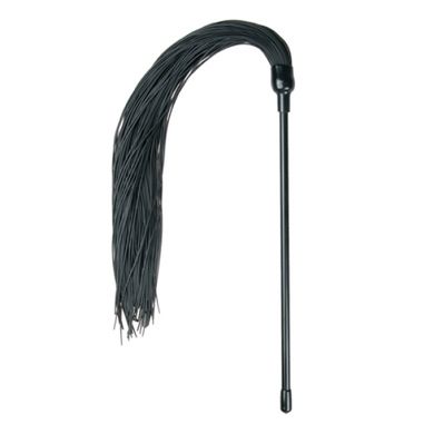 Schwarzer Silikon Tickler Peitsche