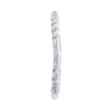 Basix Rubber Works Doppelseitiger Dildo 16 inch in transparent