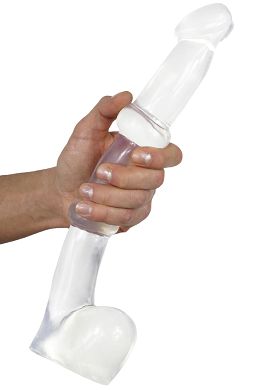 35 x 3,5 ? 4,5 cm ASS ANGELES Dildo Inglewood clear