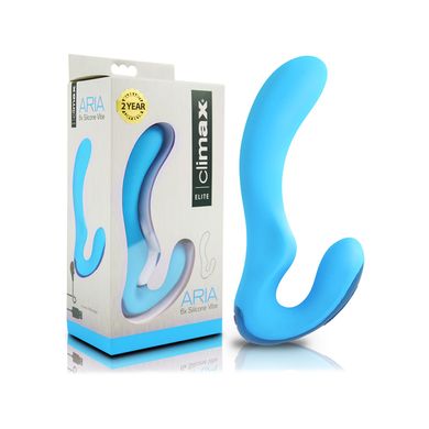 15,2 x 3,1 cm Climax ARIA Rechargeable Silicone Vibe blue