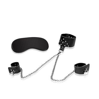 Leather Collar & Cuffs, 2-teilig