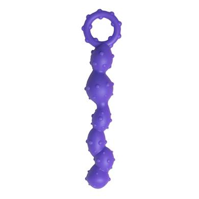 Analperlen mit Noppen in Violett