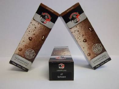 Bufalo Schuhcreme Lederpflege mit Schwamm 75 ml