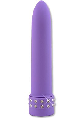 13,5 x 2,5 cm Mini-Vibrator Diamond Silk lila