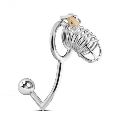 Metall Penis-Kfig mit Analhaken