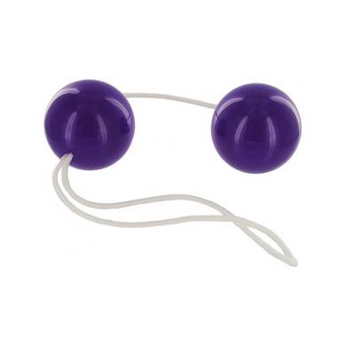 Violette Vaginal- und Analkugelkette