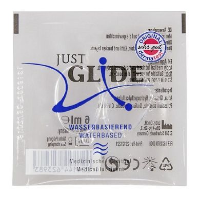 Just Glide Gleitgel auf Wasserbasis sensitiv und vegan 6ml