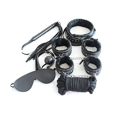 Demarkt 7 teilig Bondage Set mit Hand und Fuß Fesseln Handfesseln Fussfesseln Sex We