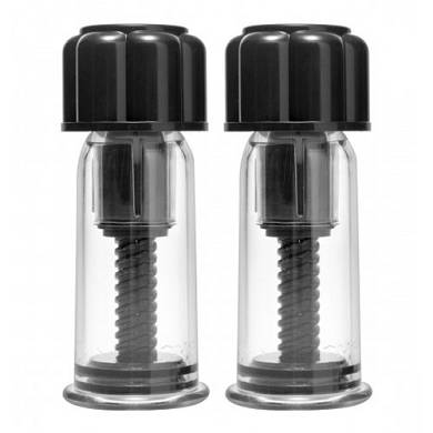 Krftiges Nippelsauger-Set in Schwarz