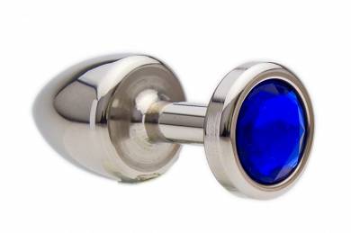 Buttplug Edelstahl mit Kristall 25mm vers. Farben