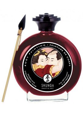 SHUNGA Strawberry Whine Body Painting Erdbeere