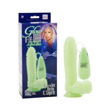 Glow-in-the-Dark Life-Likes(TM) Vibrating Emperor ® 8"/20 cm