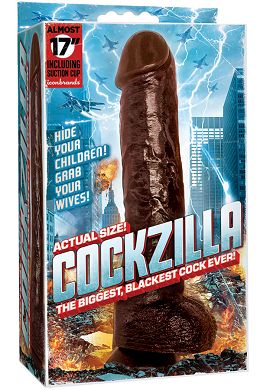 39 x 7,5 cm Cockzilla Realistic Cock Dildo black
